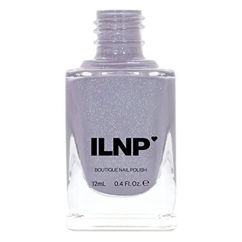ILNP ASAP - Soft Lavender Blue Neutral Nail Polish, Subtle Holographic, Chip Resistant, 7-Free, Non-Toxic, Vegan, Cruelty Fre